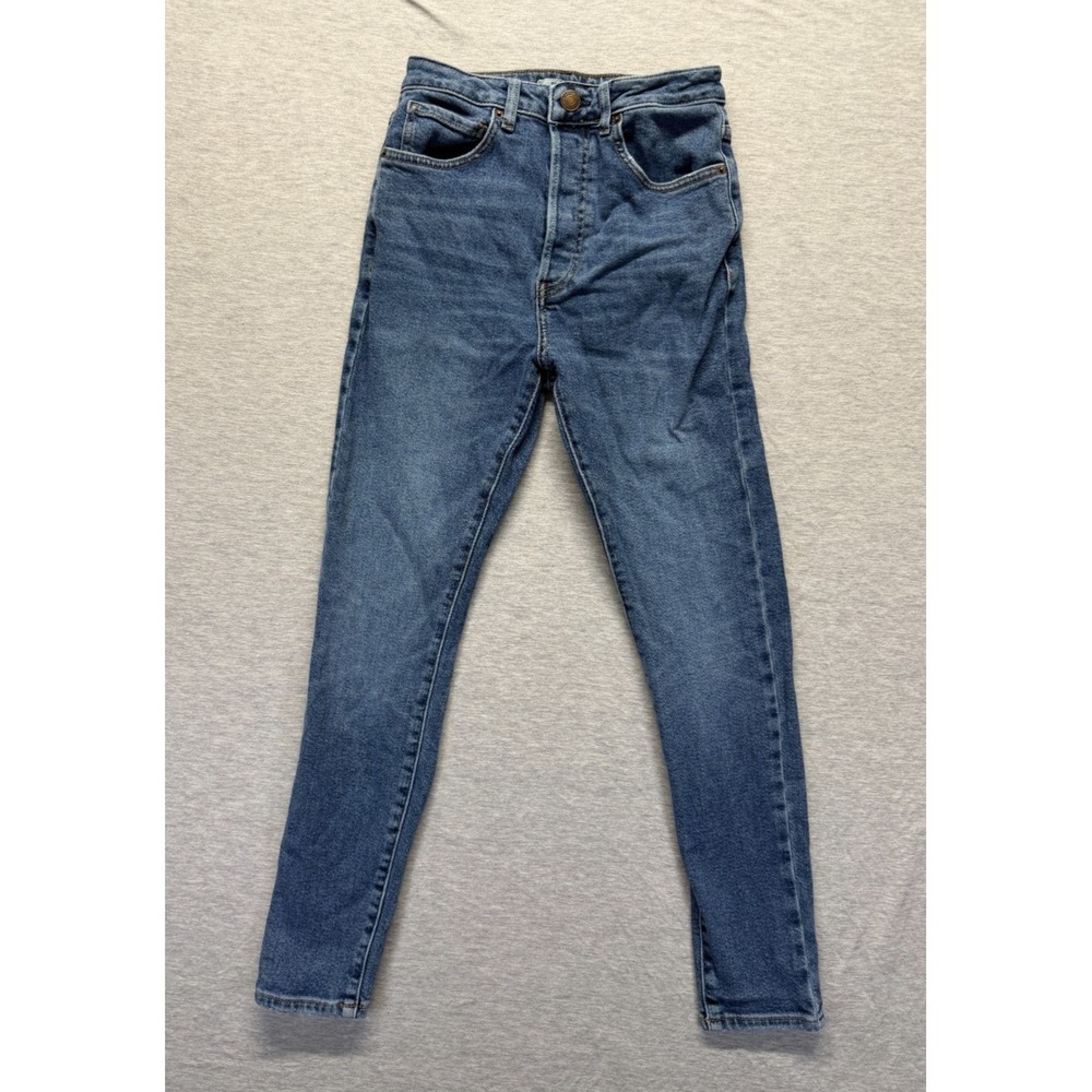 Forever 21 Jeans Womens 26 Blue Medium Wash Denim Stretch Skinny Leg Streetwear
